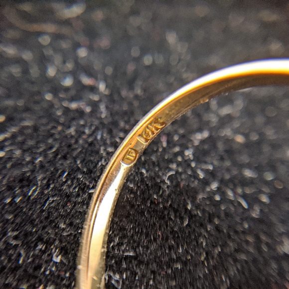 14K Yellow Gold Ring w/ 6 Pearls Size 7.75 - Picture 4 of 8